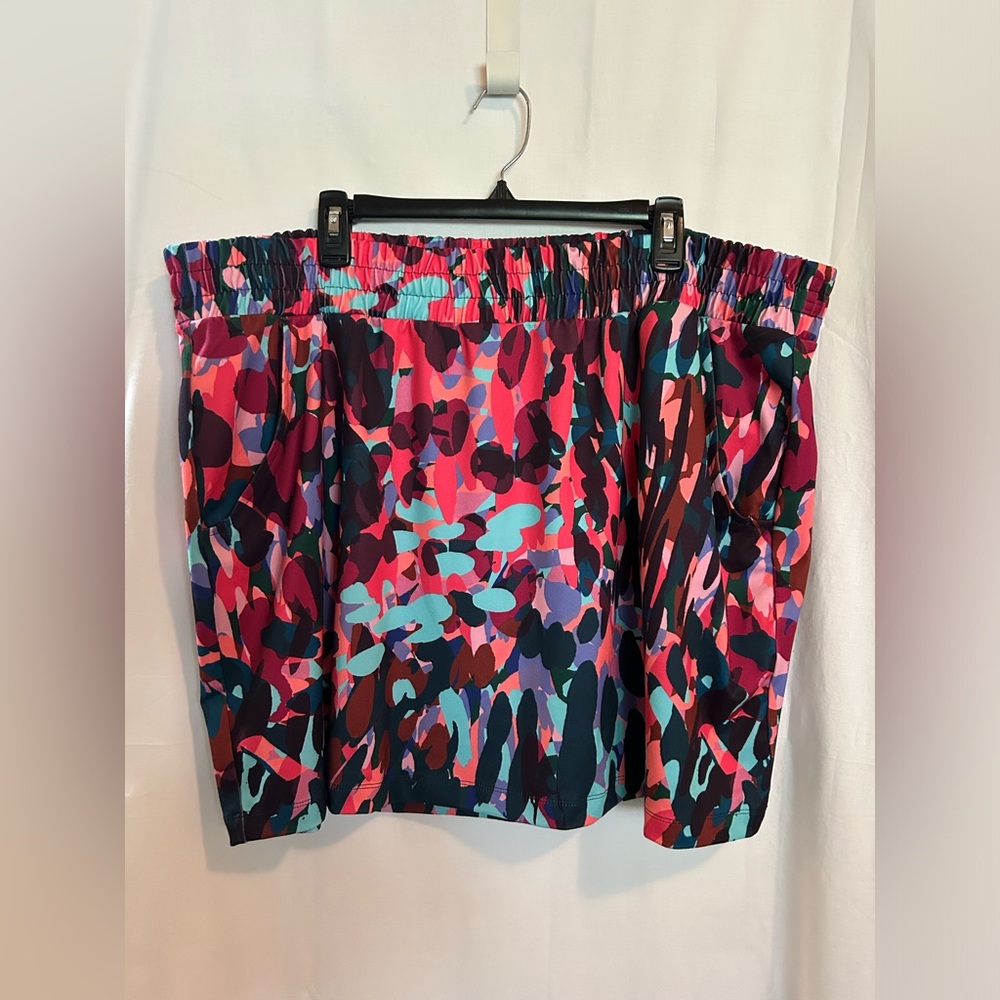 Tek Gear - Women's Mini Skirt - Multicolor Abstract